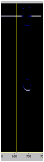 BSCAN measured reflection of bolt hole 2