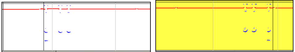  Samples of real frames with group 33 defect - rail neck defect