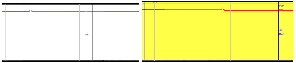 Samples of real frames with group 55 defect - rail neck defect