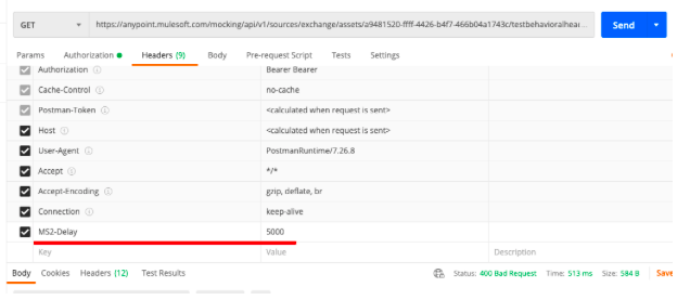  MS2-Delay with time in milliseconds