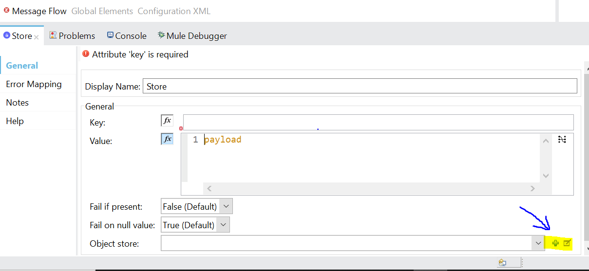 Object Configuration Window