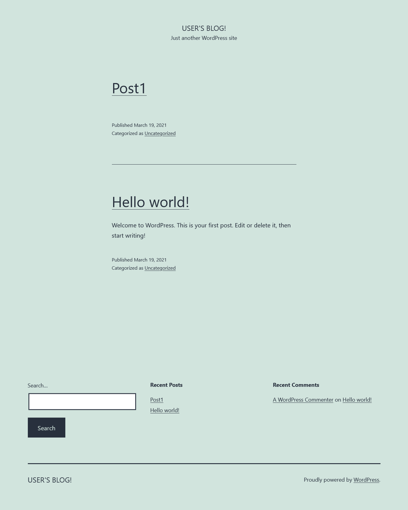Adding Post 1 to WordPress