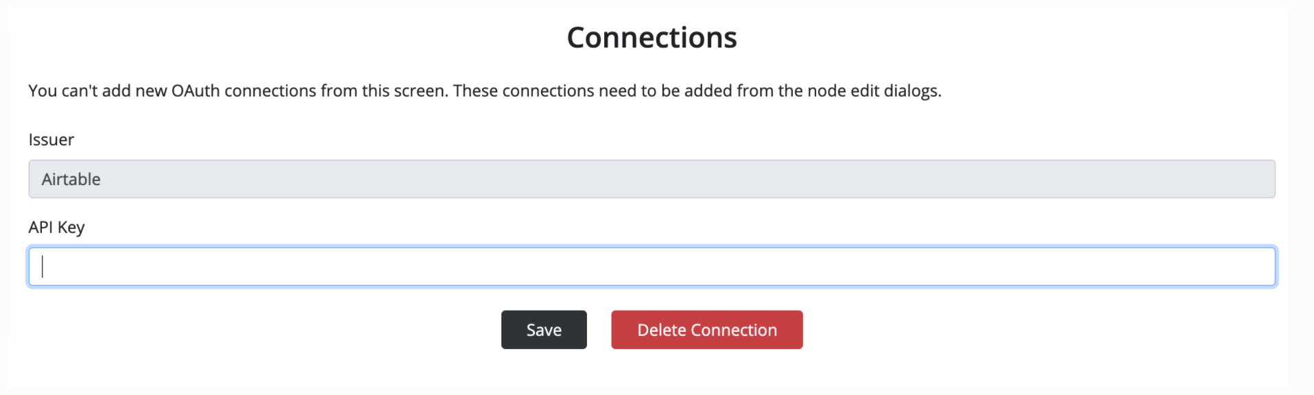 Connections Page