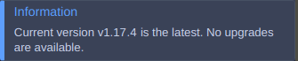 Latest Version Available Dialogue