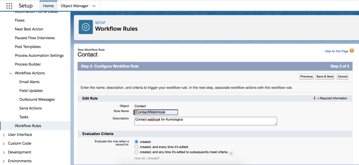 Workflow Rules