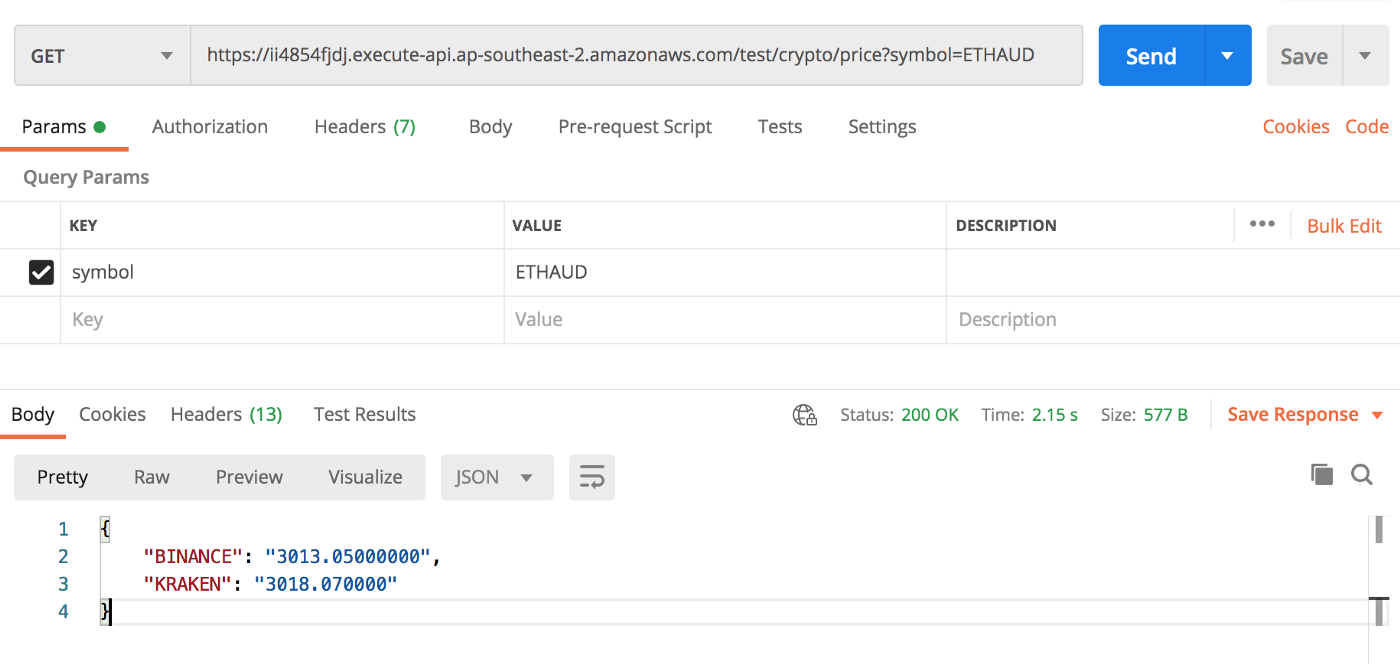 Testing Screenshot