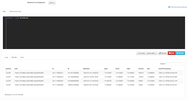 SQL Materialized View Results