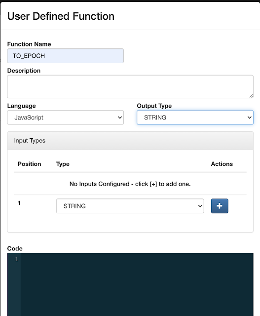 Creating User Defined Function