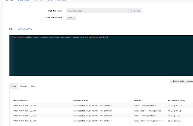 select eventTimestamp