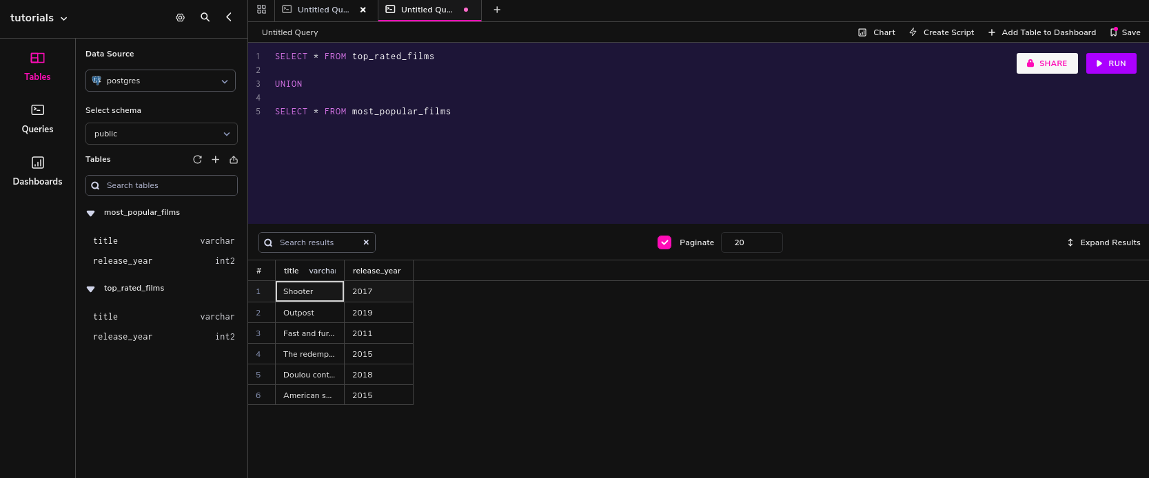 Joining Multiple SELECT Queries