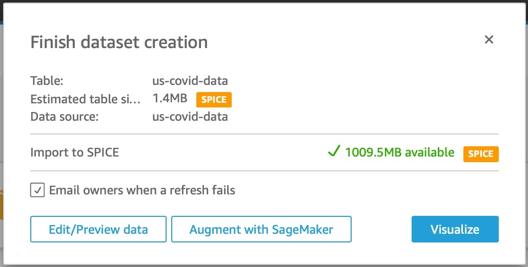Finish Dataset Creation
