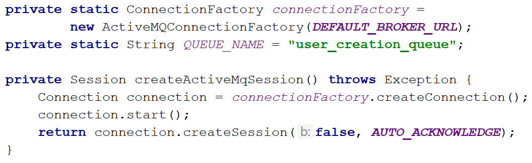 Initializing Connectivity With ActiveMQ