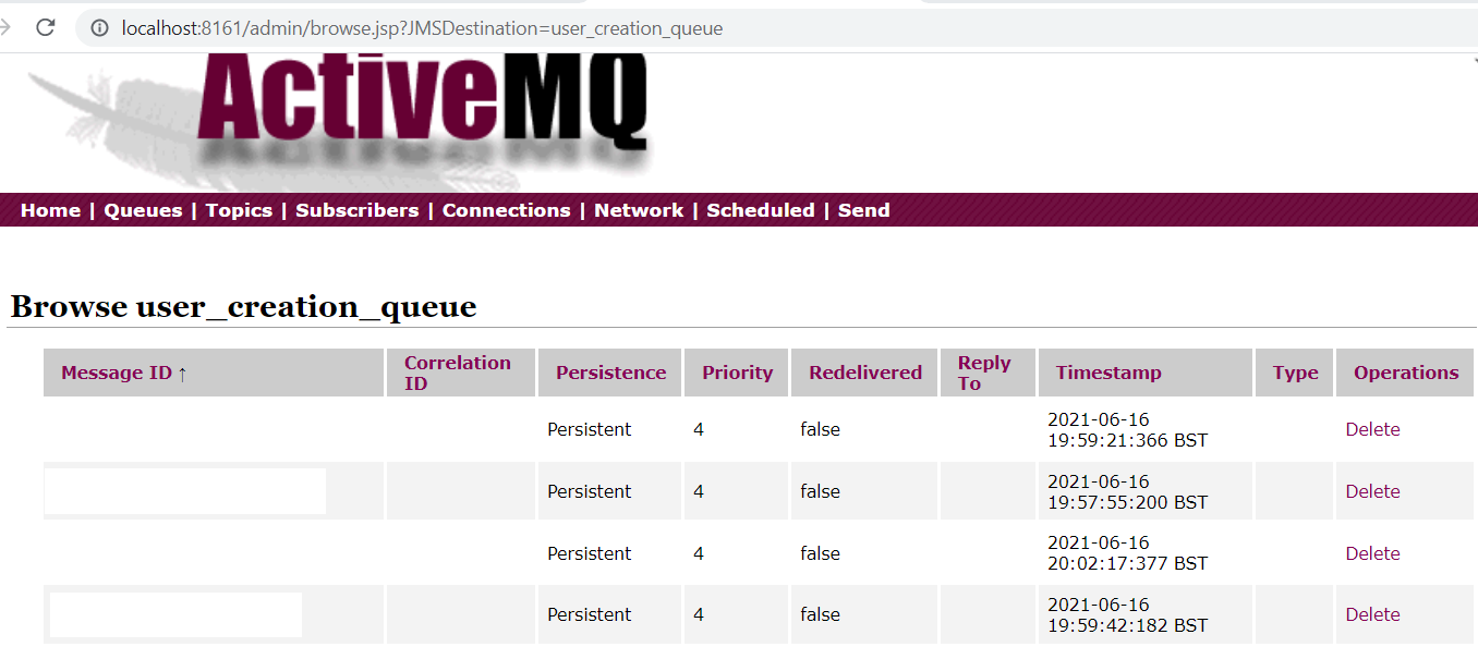 Checking Active MQ Activity