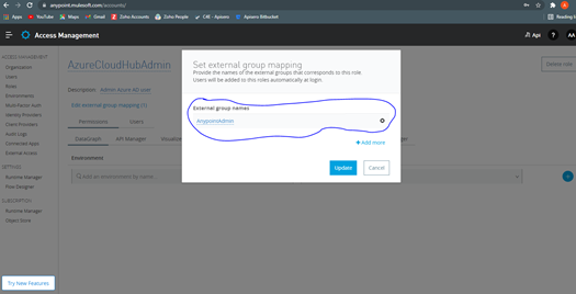 External Group Mapping