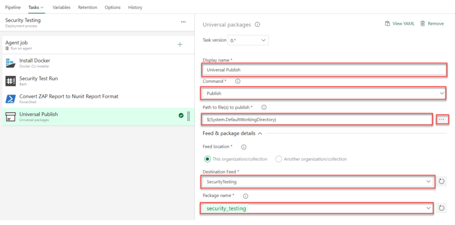 Universal Package Task