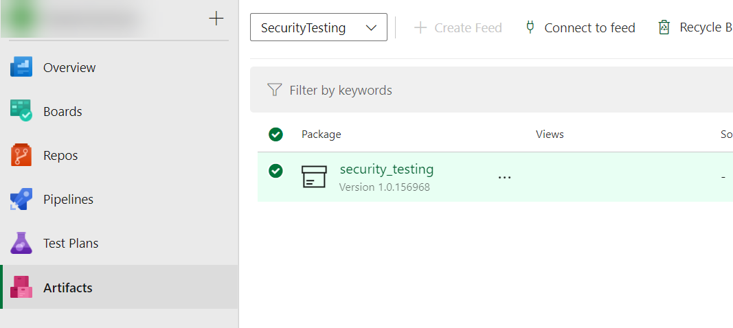 Navigating to newly created package