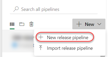 New release pipeline