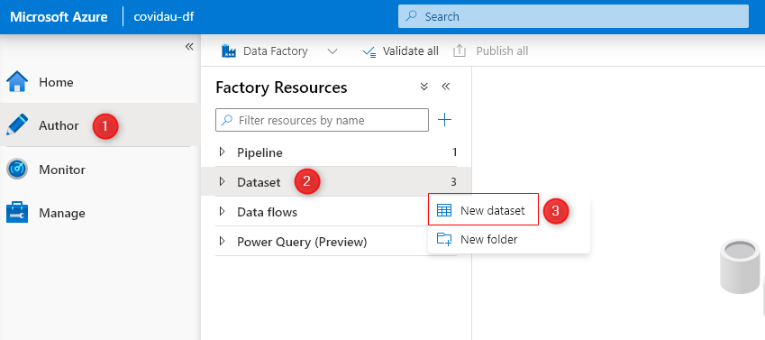 Create New Dataset