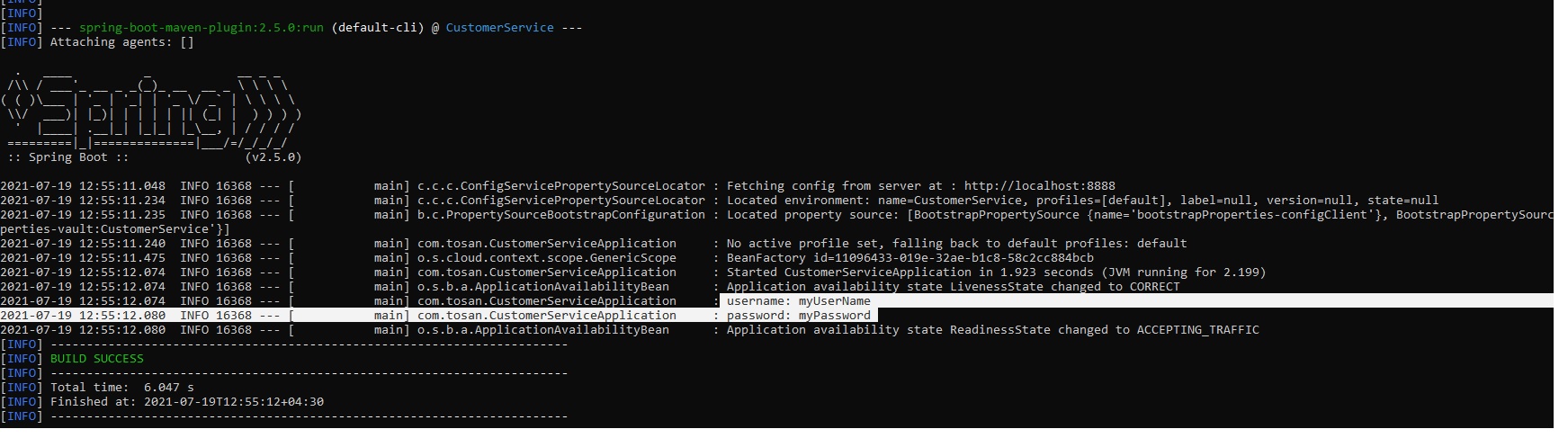Application Running