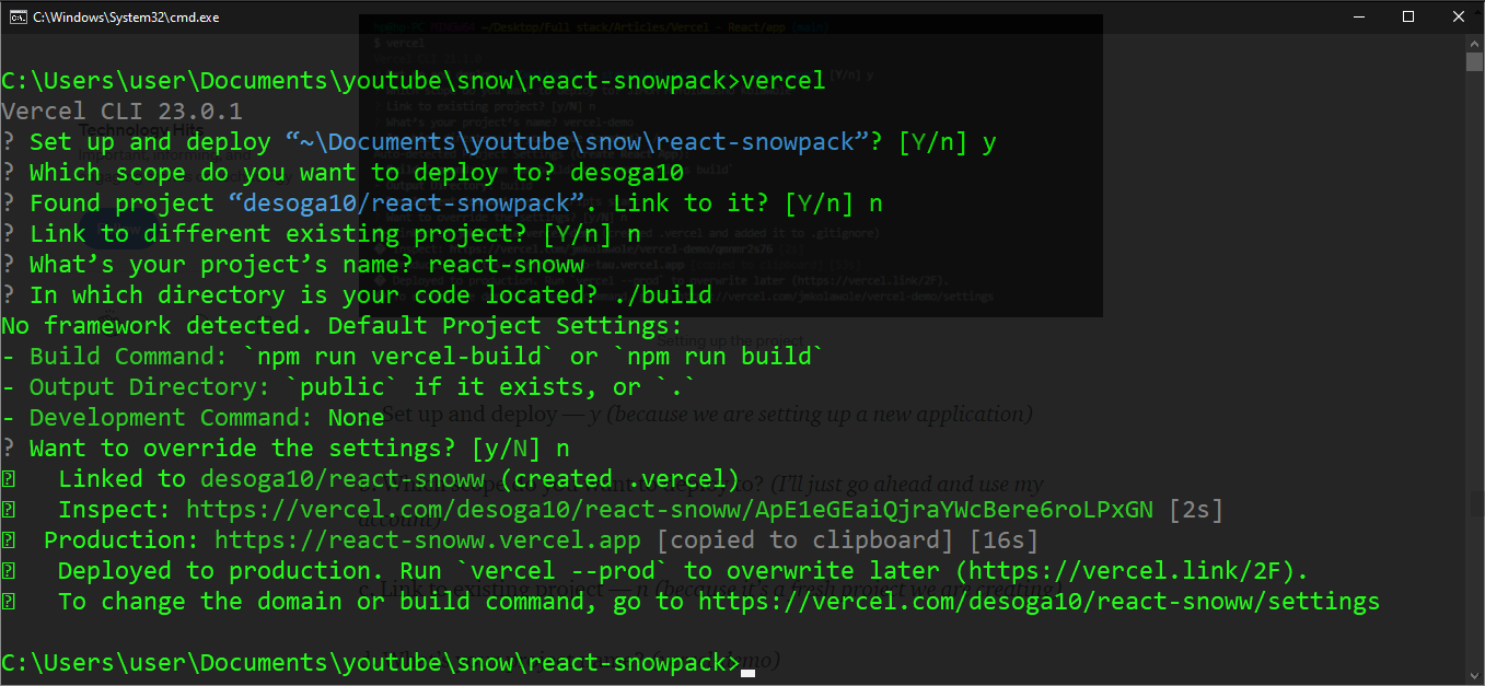 Set Up React 18 Alpha With Snowpack and Vercel 8 Project Setup and Deployment UI