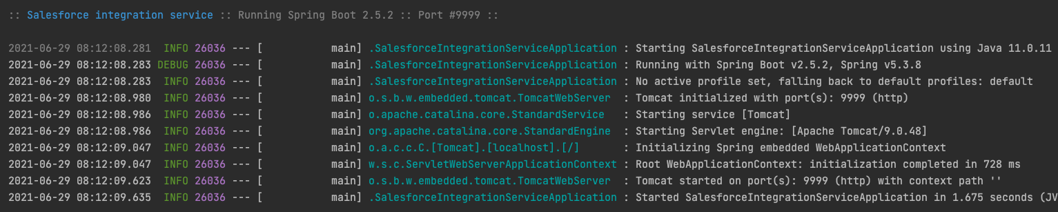 Spring boot sale salesforce integration