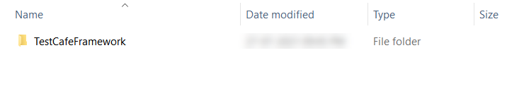 New Project Folder