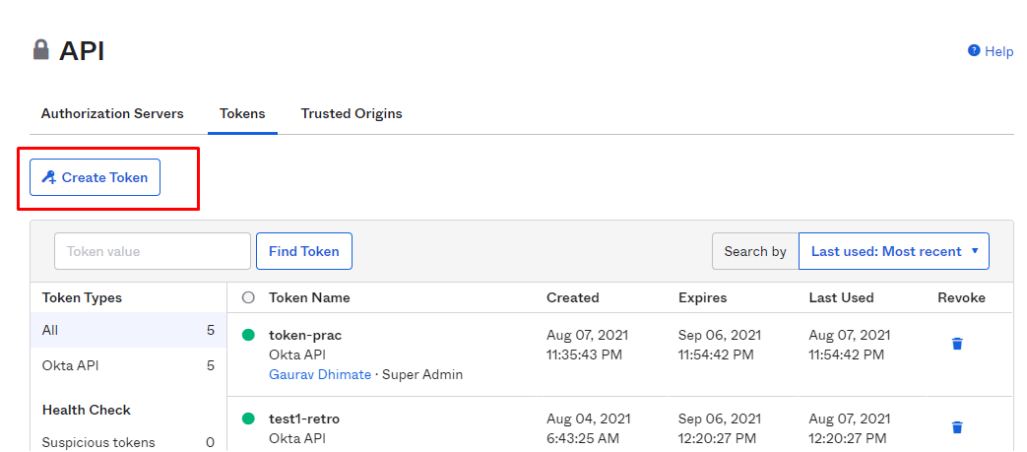 Create introspective token