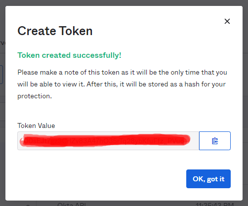 Create introspective token