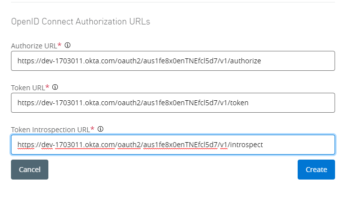 SSWS token authorization