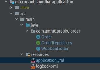 application.yml file
