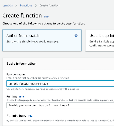 Create function menu