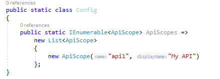 Defining an API Scope