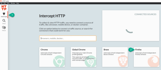 Selecting Firefox