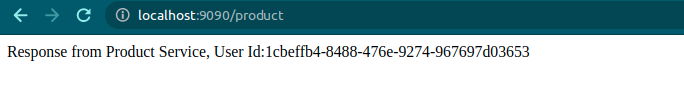 Response from Product Service