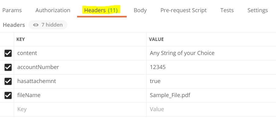 Headers for Experience API