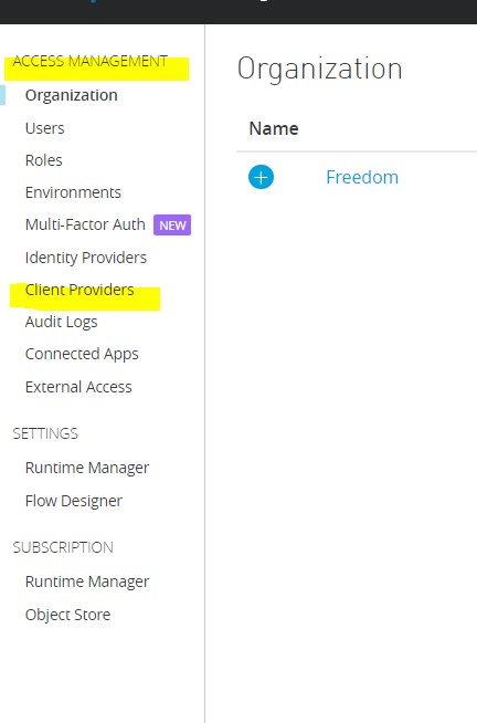 Access Management Client Providers