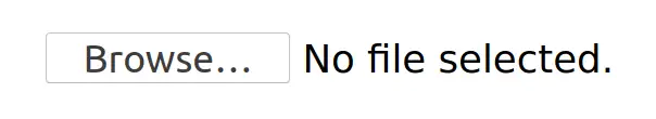 Example of HTML file input in Firefox