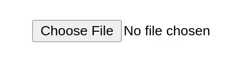 Example of HTML file input in Chrome