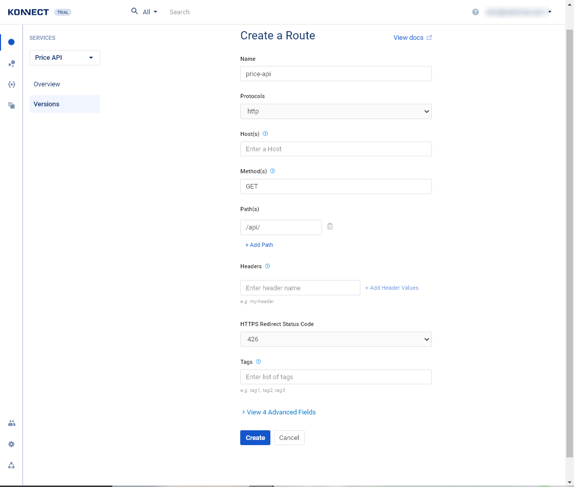 Configure the Route