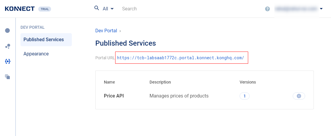 Dev Portal Details