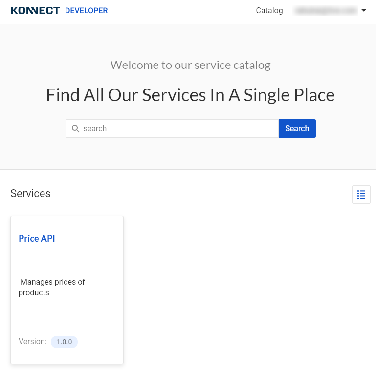 List of Services Available to Developers