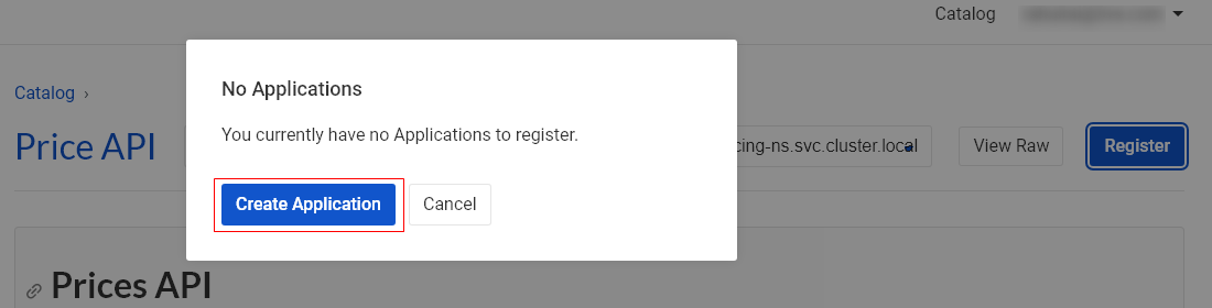 Create a New Application