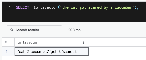 Normalizing the words screenshot.
