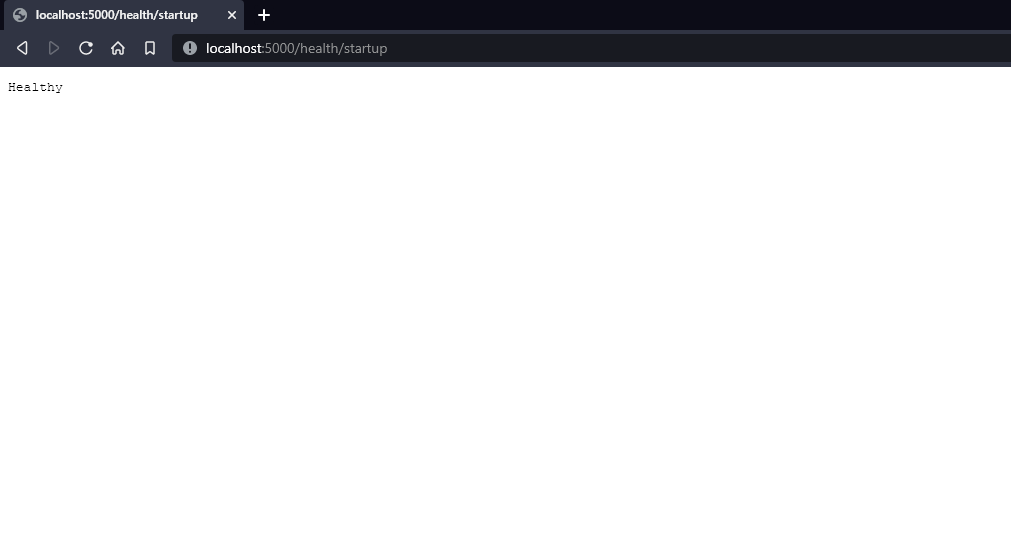 Ping the Health Endpoint