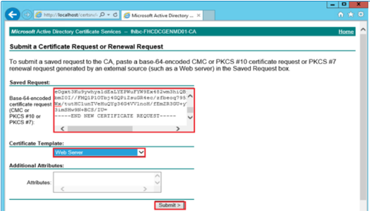 Copied data in saved request box