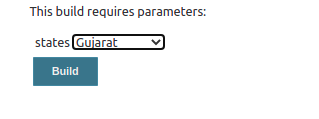 Dropdown box on Build With Parameters page.