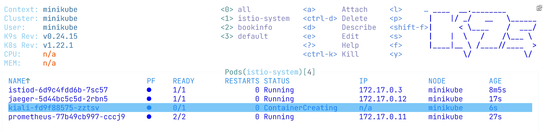 Kiali Service Initialization