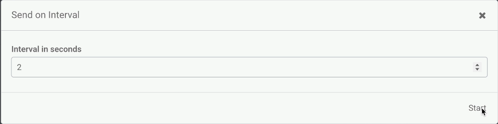 Setting 2 Second Interval to Simulate User Behavior