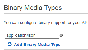 Adding binary media type