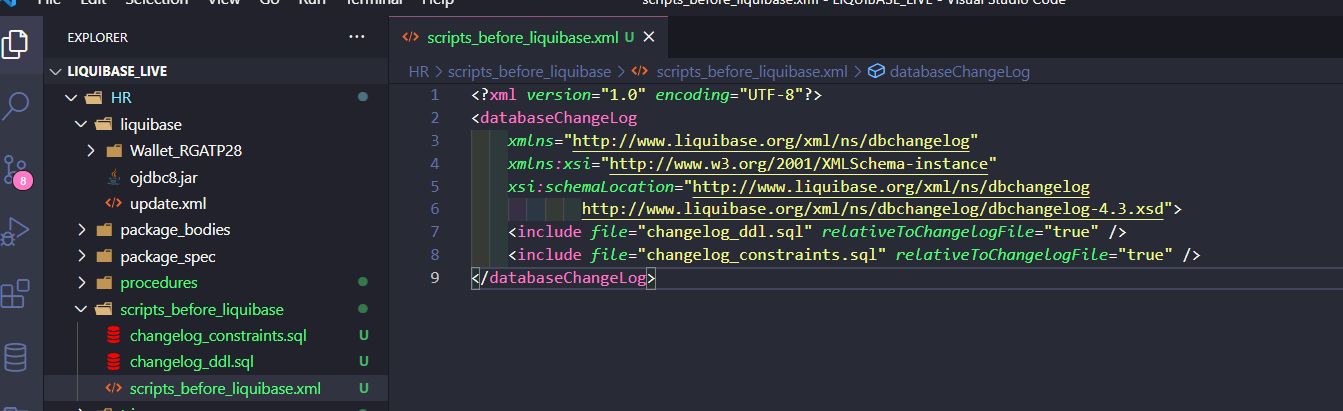 New scripts_before_liquibase.xml File